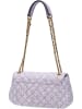 Guess Schultertasche Giully Conv Crossbody Flap Tweed in Lavender