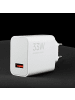 xiaomi 33W USB A Ladegerät mit 3A USB C Kabel Weiß