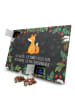 Mr. & Mrs. Panda Advents-Teekalender Einhorn Fuchs mit Spruch in Kreidetafel