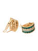 faina Women Earrings in Rose Gold Green