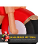 HOMCOM Aufblasbare Weihnachtsdekoration-180B x 90T x 165H-Weiß+Rot+Grün