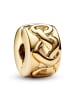 Pandora Clip-Charm Verknotete Herzen Goldfarben