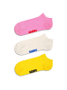 Happy Socks Socken 6er Pack in Schwarz/Pink/Weiß/Gelb