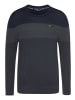 Bruno Banani Strickpullover in navy meliert