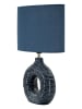 Mauro Ferretti Blaue Keramik-Tischleuchte, 28,5 x 15 x 43 cm