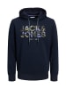 Jack & Jones Hoodie 'James' in dunkelblau