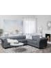 Beliani Ecksofa CHESTERFIELD in Grau/Braun - (W) 280 x (H) 77 x (L) 85 cm