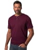 JP1880 Kurzarm T-Shirt in dunkel weinrot