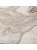 KADIMA DESIGN Luxuriöser Wohnzimmer Teppich mit metallischer Marmorierung in Beige