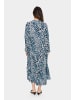 SAINT TROPEZ Kleid EdaSZ Lockere Passform in Baby's Breath Blue Animal