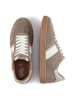 Camel Active Sneaker aus Veloursleder in Beige-Weiß