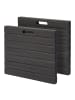 relaxdays 2x Kniekissen in Schwarz - (B)35 x (H)3 x (T)30 cm