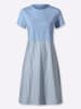 Heine Jersey-Kleid in eisblau-ecru-gestreift