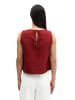 Marc O'Polo Ärmellose Leinenbluse regular in Tall Poppy