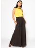 SASSYCLASSY Doppellagiges, geripptes Tank Top in Gelb