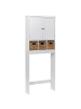 Beliani Waschbeckenunterschrank PACLLON in Weiß - (W) 65 x (H) 164 x (L) 20 cm