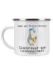 Mr. & Mrs. Panda Emaille Tasse Camping Elektriker Leidenschaft m... in Weiß