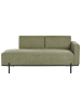 Beliani Chaiselongue SAVASSE in Grün/Schwarz - (W) 170 x (H) 78 x (L) 85 cm rechtsseitig