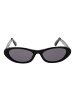 GCDS Unisex Sonnenbrille Oval Schwarz