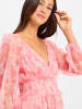 Marie Lund Kleid in pink weiß - 0002