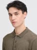 CASUAL FRIDAY Einfarbiges Poloshirt Kurzarm Klassische Passform in Braun