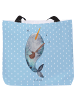 Mr. & Mrs. Panda Strandtasche Narwal Gitarre ohne Spruch in Blau Pastell