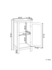 Beliani Badezimmerschrank ALAMOS in Weiß/Braun - (W) 40 x (H) 75 x (L) 30 cm