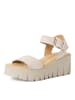 Tamaris Sandale Sandalette in taupe