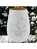 Mr. & Mrs. Panda Gold Windlicht Einhorn Wolke 7 mit Spruch in Weiß