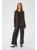 Kaffe Langarm-Bluse KAmila A-shape in Black Coffee