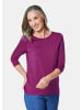 GOLDNER Kombifreundliches Shirt mit ¾ Arm in cyclam