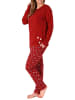 NORMANN Pyjama langarm Schlafanzug Kuschel interlock Tier - 69525 in rot
