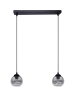 Licht-Erlebnisse Pendelleuchte (B)12 x (L)42 x (T)90 cm in Schwarz Rauchgrau