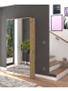 Inn.Furn Garderobenschrank Artisan Eiche 91 cm, Flurschrank 6-türig mit Spiegel