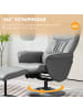 HOMCOM Relaxsessel in Hellgrau 81L x 76B x 101H cm