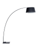 Beliani Stehleuchte BENUE in Schwarz/Weiß - (W) 160 x (H) 188 x (L) 50 cm