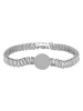 Adeliás Damen Armband aus Edelstahl mit Zirkonia 16,5 cm in silber