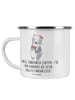 Mr. & Mrs. Panda Emaille Tasse Junggesellinnenabschied Erinnerun... in Weiß