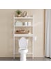 SONGMICS Toilettenregal in Weiß - (B)63 x (H)170 x (T)26 cm