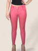 FREDDY WR.UP Push-Up Vegan Leder 7/8 Regular Waist in Dunkel Rosa