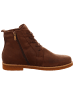 Esgano Damenschnürrstiefel warm flach  in  Braun