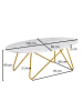 FineBuy Couchtisch "FB65516" in Weiß /