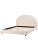 Beliani Doppelbett VAUCLUSE in Beige - (W) 174 x (H) 112 x (L) 214 cm
