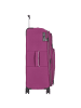 D&N Travel Line 9204 4 Rollen Trolley L 76 cm mit Dehnfalte purple