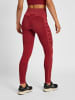 Hummel Hummel Tights Hmlclea Yoga Damen in CABERNET/APPLE BUTTER MELANGE