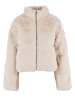 Urban Classics Urban Classics Ladies Short Faux Fur Puffer Jacket in whitesand