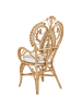 Beliani Sessel CARRARA in Beige/Naturfarben - (W) 65 x (H) 114 x (L) 65 cm