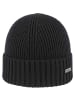 Eisglut Strickmütze in schwarz