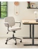 Beliani Bürostuhl PAWNEE in Beige/Schwarz - (W) 62 x (H) 88 x (L) 43 cm
