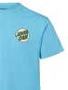 Santa Cruz T-Shirt Screaming Rose Flash in hellblau